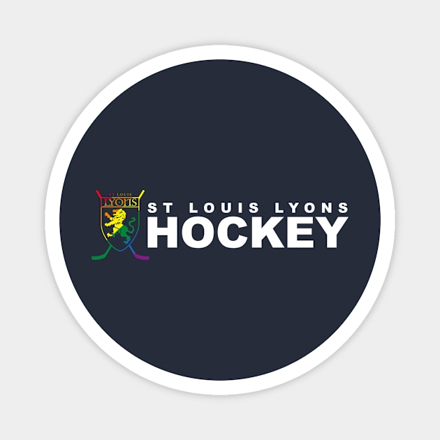 Hockey, Coffee, and Cats Magnet by STL Lyons Hockey